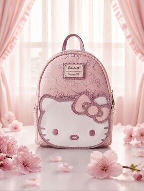 Sanrio Exclusive LACC Loungefly Pink Hello Kitty Iridescent Backpack